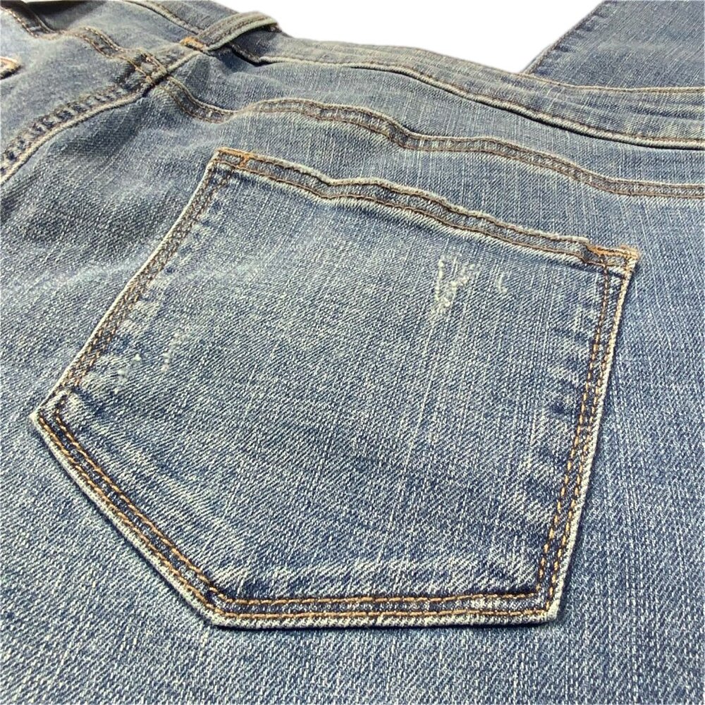 NWT Sonoma Petite Short 18PS Mid Rise Bootcut Jeans Light Wash Distressed 18 - Picture 14 of 16